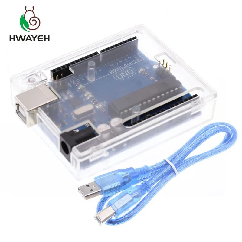 UNO With BOX Cable Высокое качество один набор UNO R3 официальная коробка ATMEGA16U2+ MEGA328P чип для Arduino UNO R3 макетная плата+ USB кабель - Цвет: UNO With BOX Cable