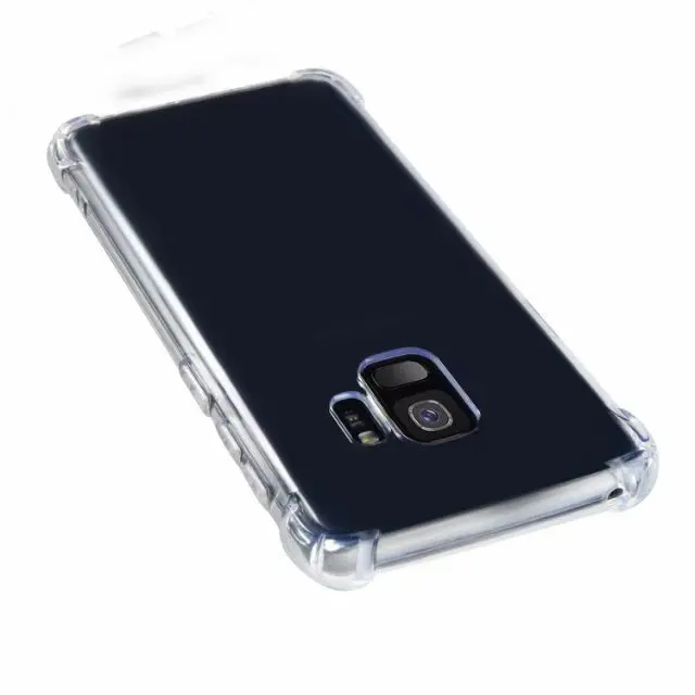 Прозрачный противоударный мягкий силиконовый чехол для Samsung Galaxy S8 S9 Plus Note 9 8 S7 edge +