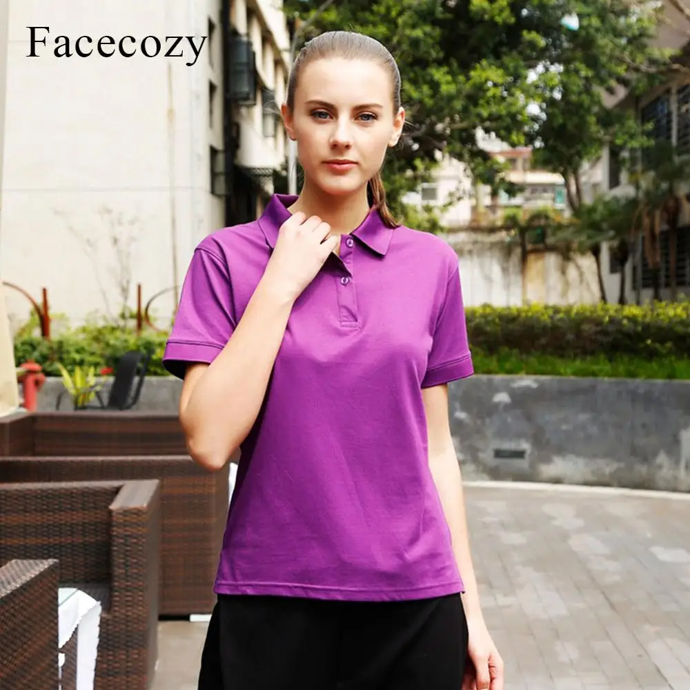 Facecozy мужские и женские футболки для тренировок в гольф дышащие топы с воротником