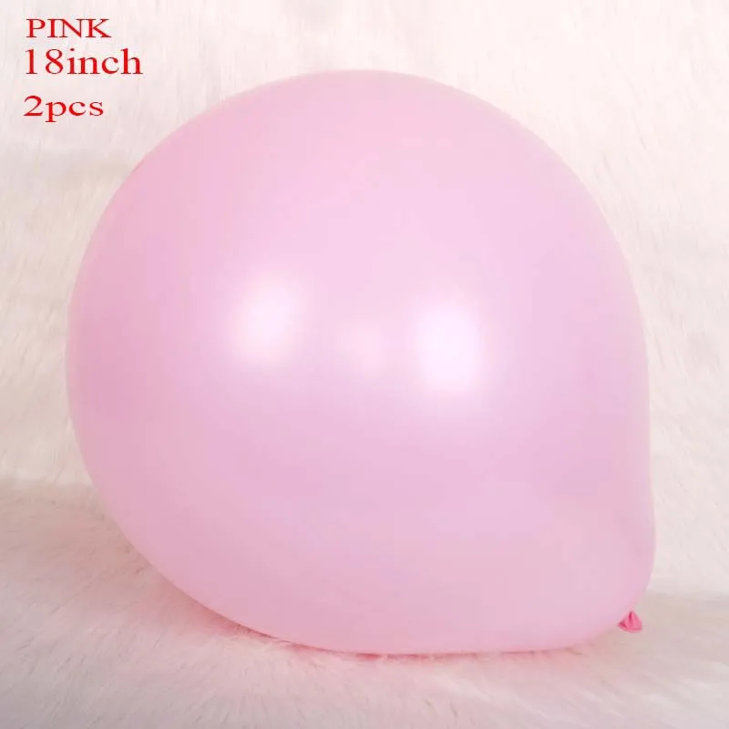 18 inch pink 10, 18, 36 дюймов, конфетный латексный большой шар, свадебное украшение, подарок на день рождения, Круглый гелиевый баллон, воздушный шар для свадьбы, пастельный шар - Цвет: 18 inch pink