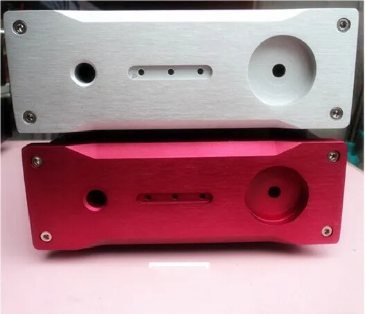 amp case 168*54*313mm Rose Red mini Full aluminum Power amplifier chassis / AMP case Enclosure / headphone amp case / Box DIY