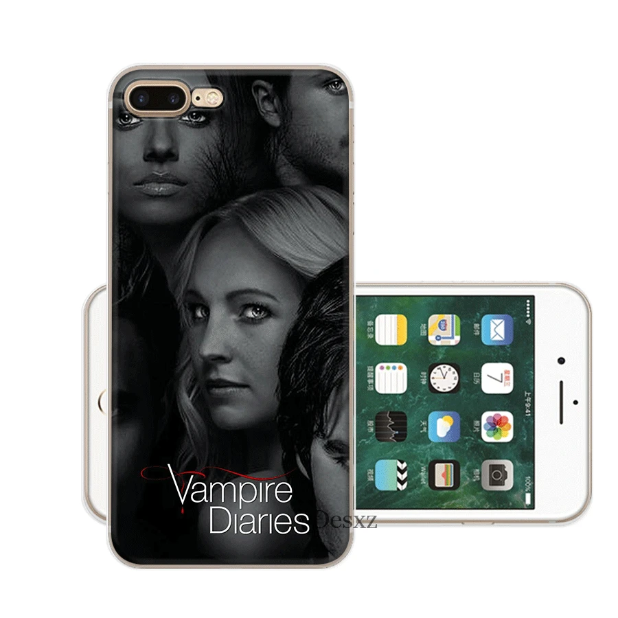 Жесткий чехол Desxz для iPhone 6 6s 7 8 Plus X XR XS Max 5 5S SE Дневники вампира|Чехлы-накладки| |