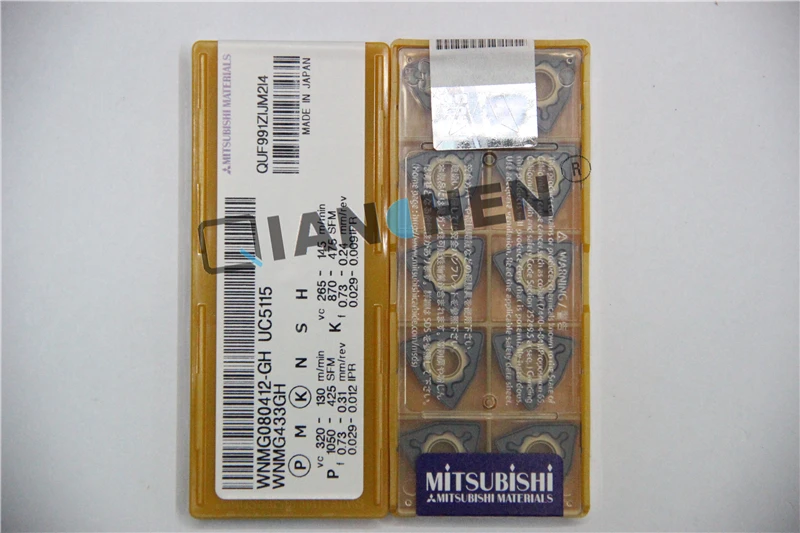 Mitsubishi 10pcs/lot WNMG080408-GH UC5115 WNMG080412-GH CNC inserts Face Mill Lathe Tools cutter tool | Инструменты