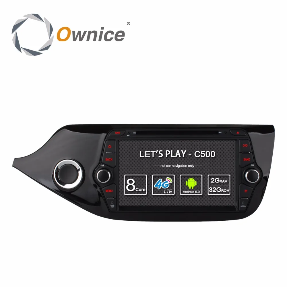 1024*600 автомобильный dvd плеер Android 6 0 для Kia CEED 2013 2014 2015 стерео радио GPS 8 Octa Core WIFI 4G SIM LTE