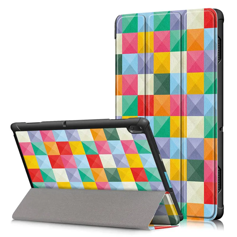 HLF Ультратонкий Магнитный чехол для lenovo Tab E10 TB-X104F TB-X104L 10,1 дюймов, умный чехол для планшета, чехол для сна - Цвет: HLF