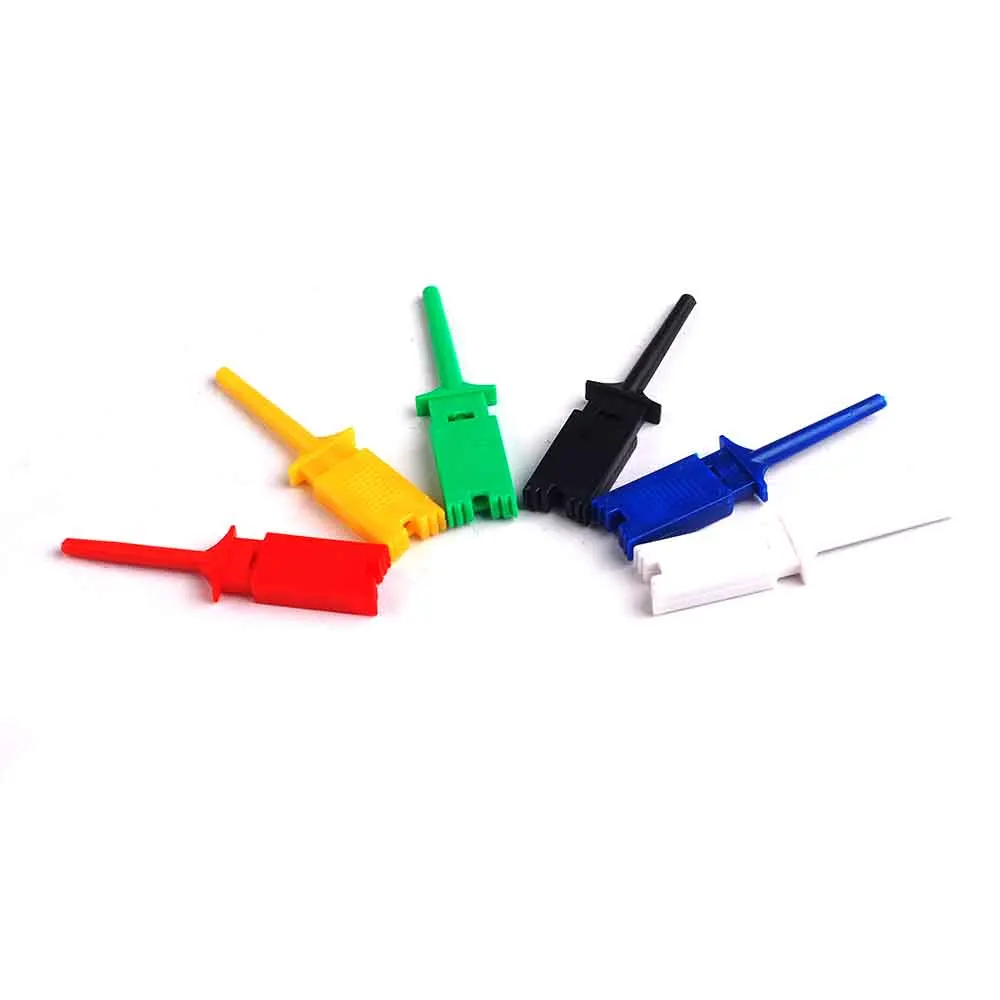 100pcs зажим с крючком для испытания логических анализаторов проверки схем 5 цветов: