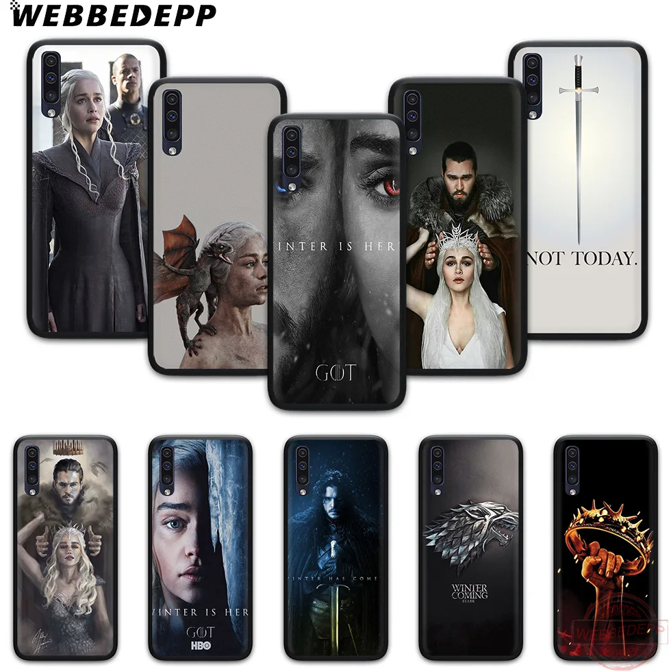 WEBBEDEPP футболки с принтом Джоном Сноу из Игры престолов мягкий чехол для Samsung A3