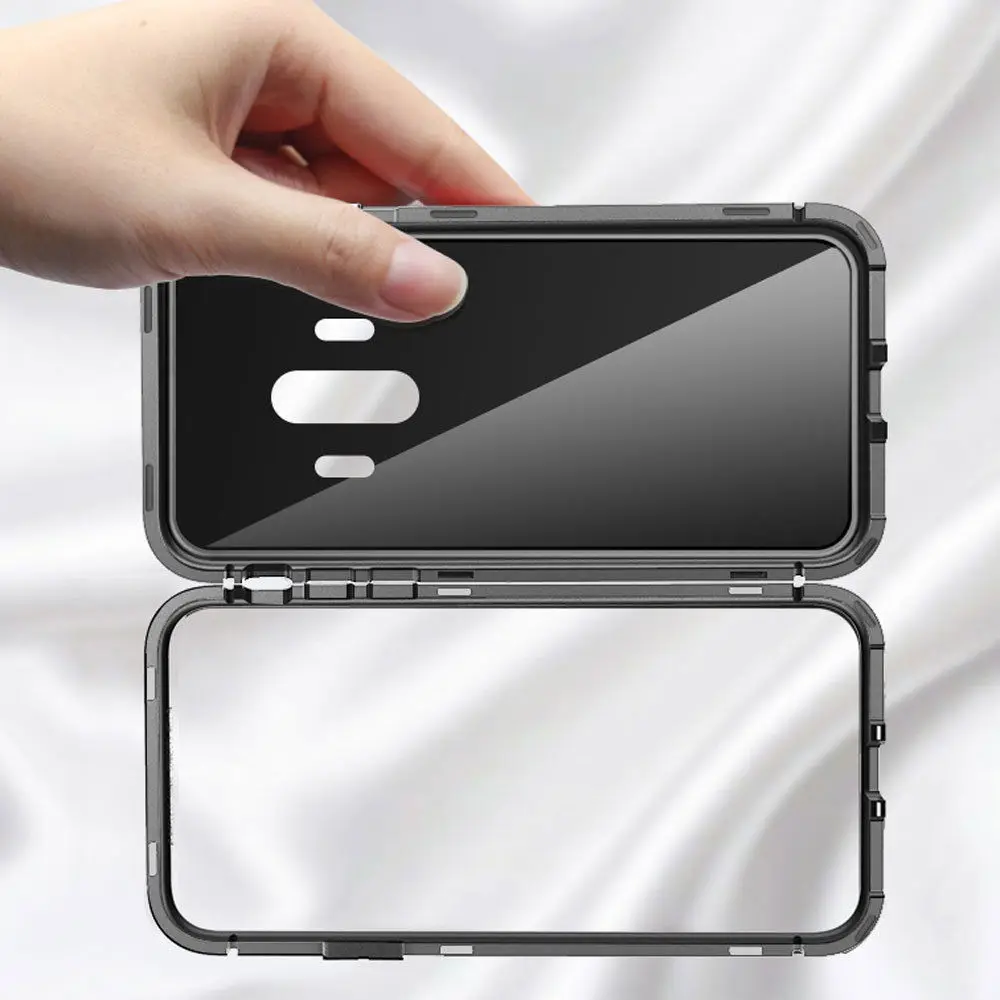 Для Huawei V20 P10 P20 Mate10 Honor10 P10Plus Nova3 Nova3i Mate10Lite металлический чехол из закаленного