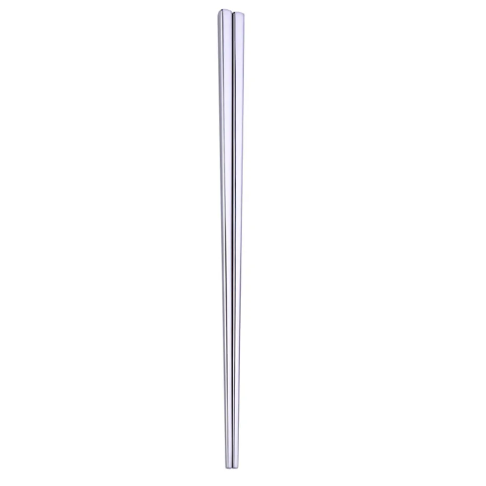 FZH80222753SL Посуда из нержавеющей стали, разноцветная, длина 23 см, многоразовые палочки для еды, посуда серебряная, железная, противоскользящая, бытовая, металлическая, китайская - Цвет: FZH80222753SL