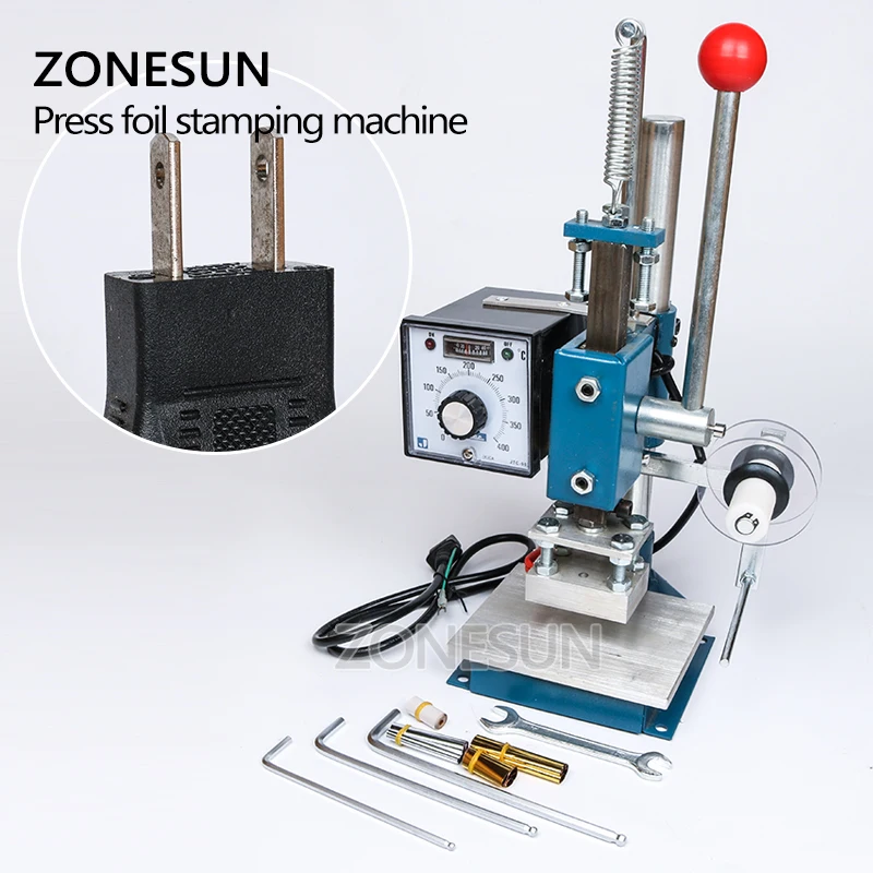110 В ручная машина для горячего прессования штамповки фольги печати штампов ПВХ