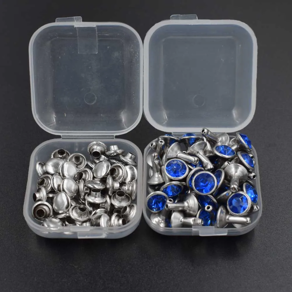 50 компл./лот. Заклепки с алмазами. Акриловые Алмазные пуговицы. Защелки. Цветные