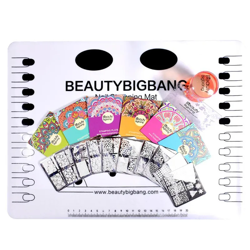 BeautyBigBang 10 шт. Набор тарелок для ногтей Лето Хэллоуин шаблон дизайн ногтей печать для ногтей лак шаблон набор