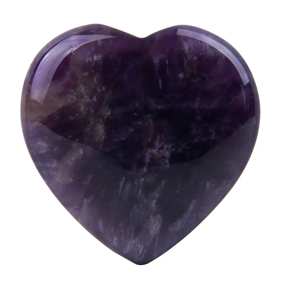 Яйе 2 шт. натуральный кристалл сердце резные рейки Исцеляющие пальмы камни в