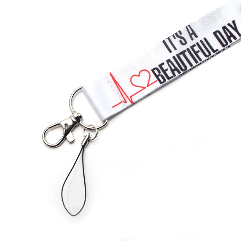 

V265 Grey's Anatomy Cartoon Keychain Lanyards Id Badge Holder ID Card Pass Mobile Phone USB Badge Holder Key Strap 1PCS