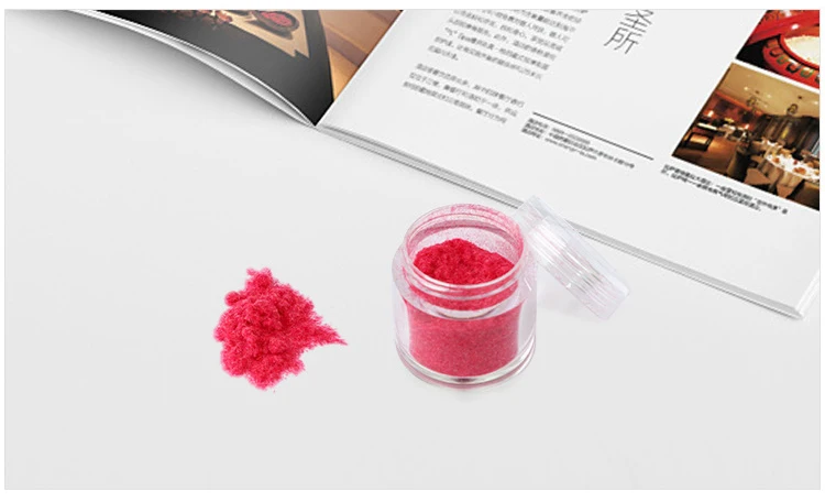 Watermelon Red Бархатная пудра-Глиттер для ногтей искусство Мягкий сенсорный 10 цветов лак для ногтей порошок бутилированный бархат матовый эффект маникюрные украшения PinPai - Цвет: Watermelon Red