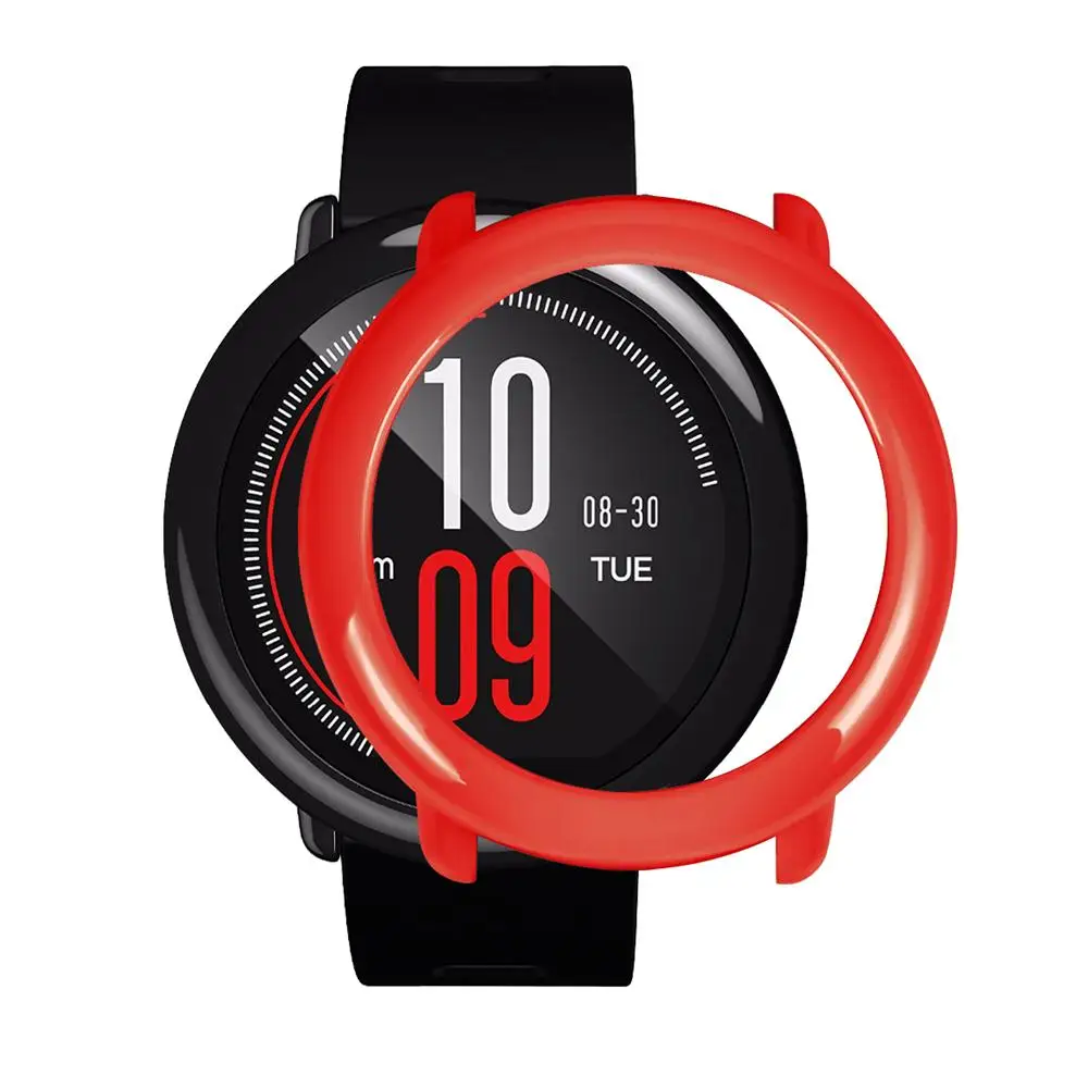 Slim Frame PC Case Cover Protect Shell For HUAMI AMAZFIT Smart Watch Accessories H7TY0 Black/White/Red/Gray/Blue/Yellow/Orange |