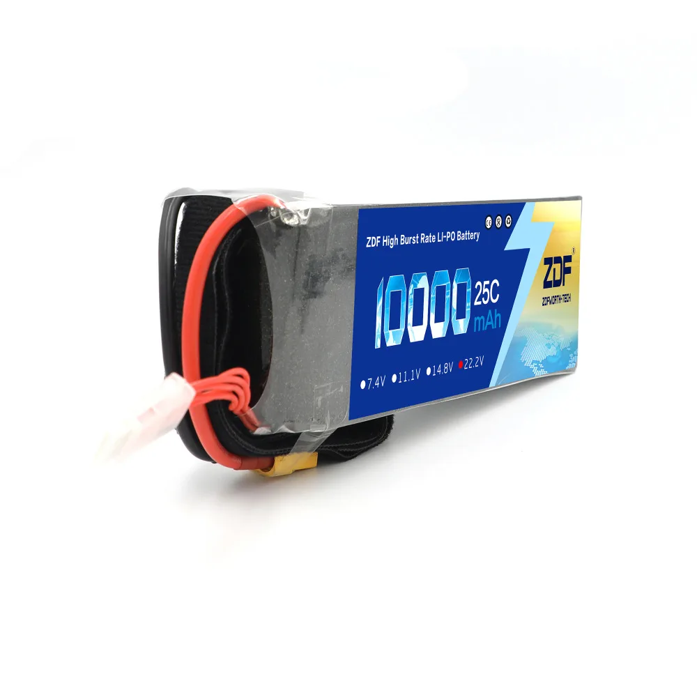 ZDF Power RC LiPo батарея 6S 22 2 V 10000mAh 25C Max 50C для UAV мультироторный Квадрокоптер самолет