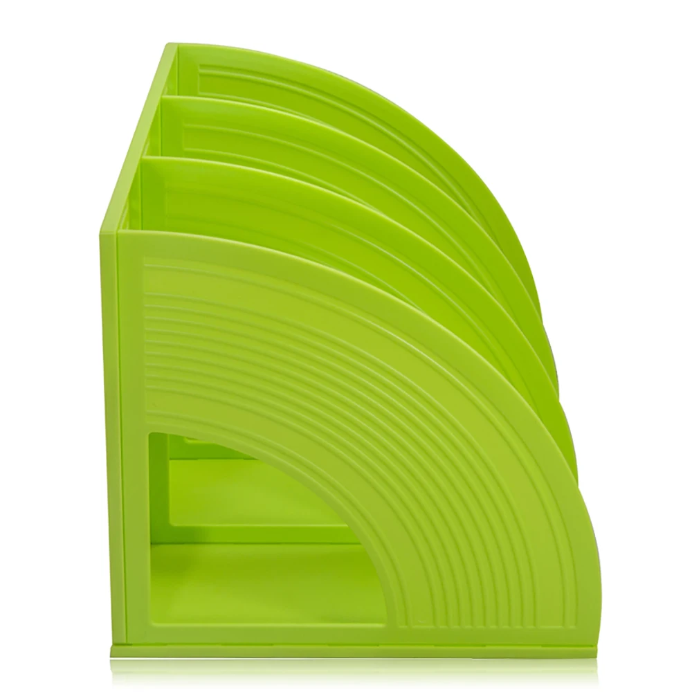 

Fashion Design Plastic Colorful Triple File Tray for Home Decoration C2113