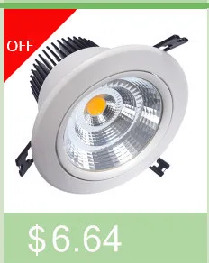 Downlights Встраиваемый проектор 12W Dimmable Spot Ceiling Светильники Светодиодная лампа, утопленная в потолочном светильнике