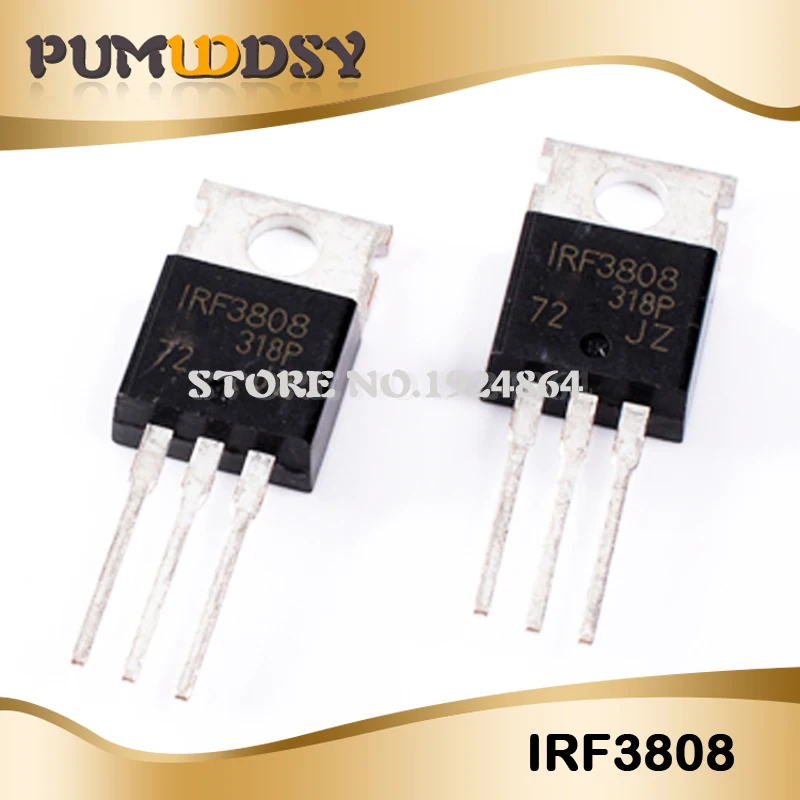 10 шт./лот IRF3808 IRF3808PBF 75В 140A-220 IC