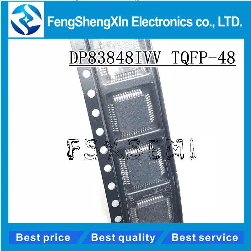 

10pcs/lot DP83848IVV DP83848VV DP83848VVVBI TQFP-48 DP83848CVV