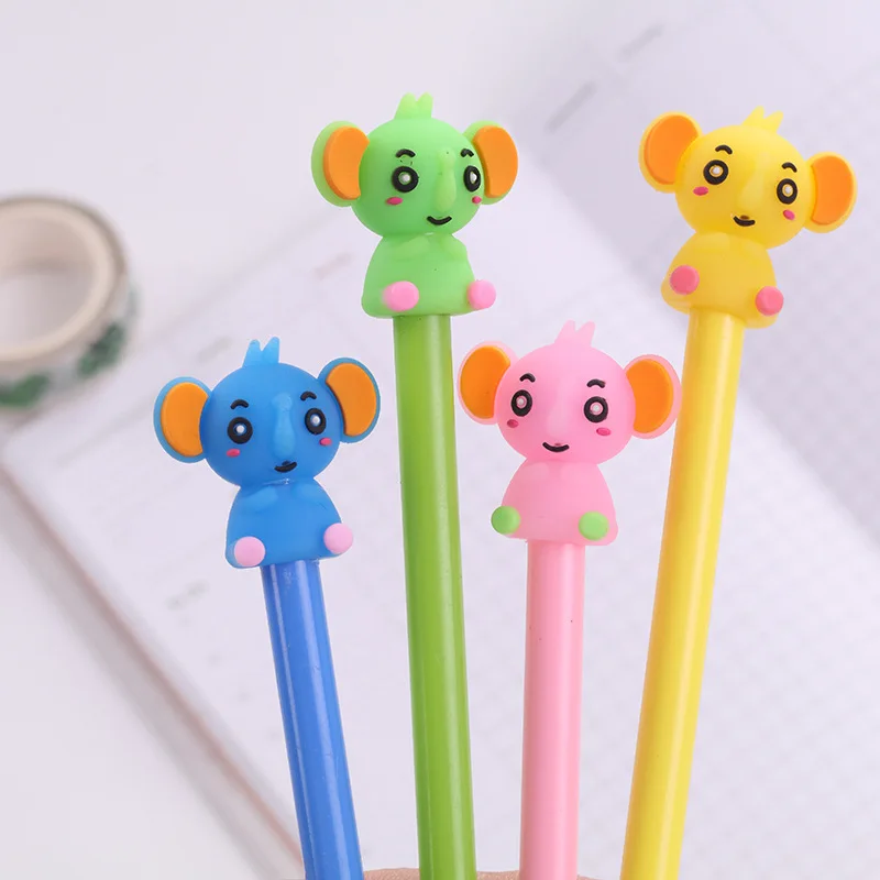 

40 Pc/Lot Cute Elephant Animal Water Signature Gel Ink Pen/ Student Office Children Gift Prize /Creative Stationery