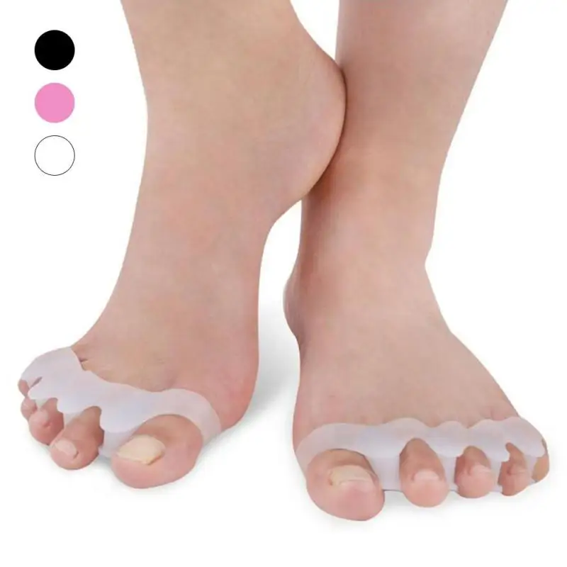 2PCS Toe Separators Foot Care Tool Silicone Protector Straightener Spreader Correctors Alignment Overlapping Toes Orthotics Z3 |