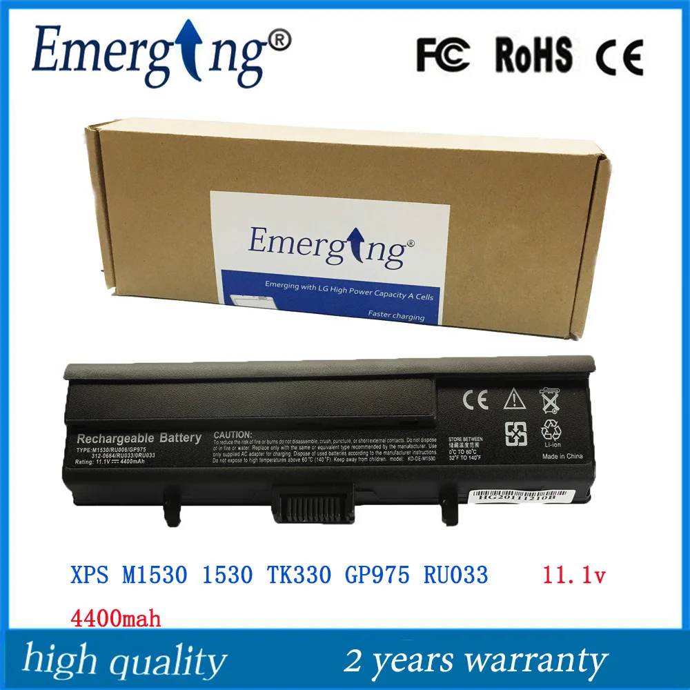 

11.1V High Quality New Laptop Battery for Dell XPS M1530 1530 TK330 GP975 RU033 RU006 312-0662 451-10528 PP28L T330