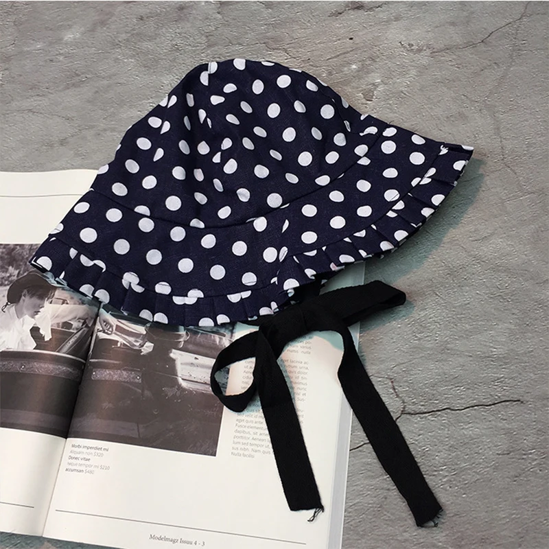 2018 новые летние хлопковые шляпы в горошек с оборками и полями gorra унисекс для