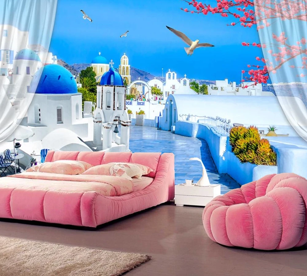 Свежие модные обои love sea 3D для гостиной спальни дивана фона телевизора кухни