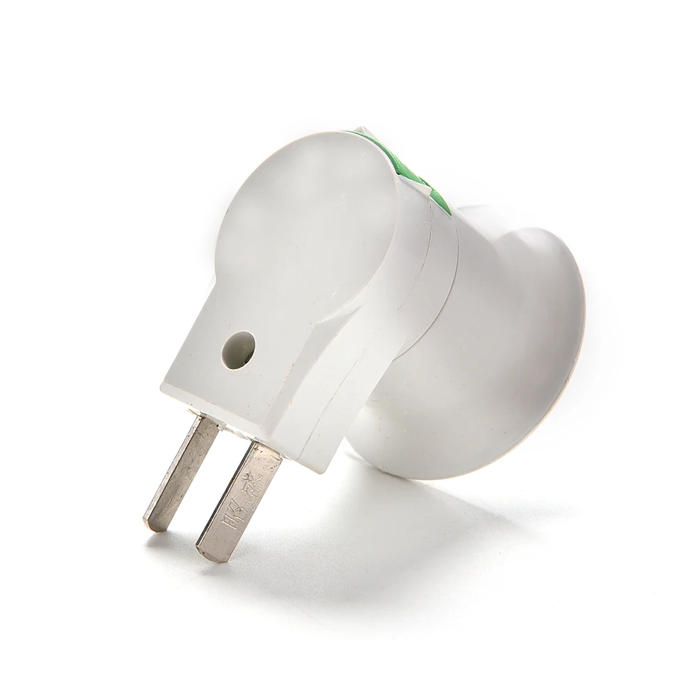 

E27 LED Light Male Socket to EU Type Plug Converter Adapter for Bulb Lamp Holder With ON/OFF Button