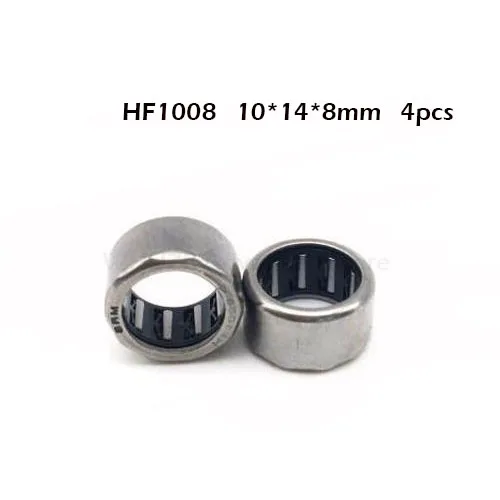 

HF1008 Bearing 10*14*8 mm ( 4 PCS ) Drawn Cup Needle Roller Clutch HF101408 Needle Bearing