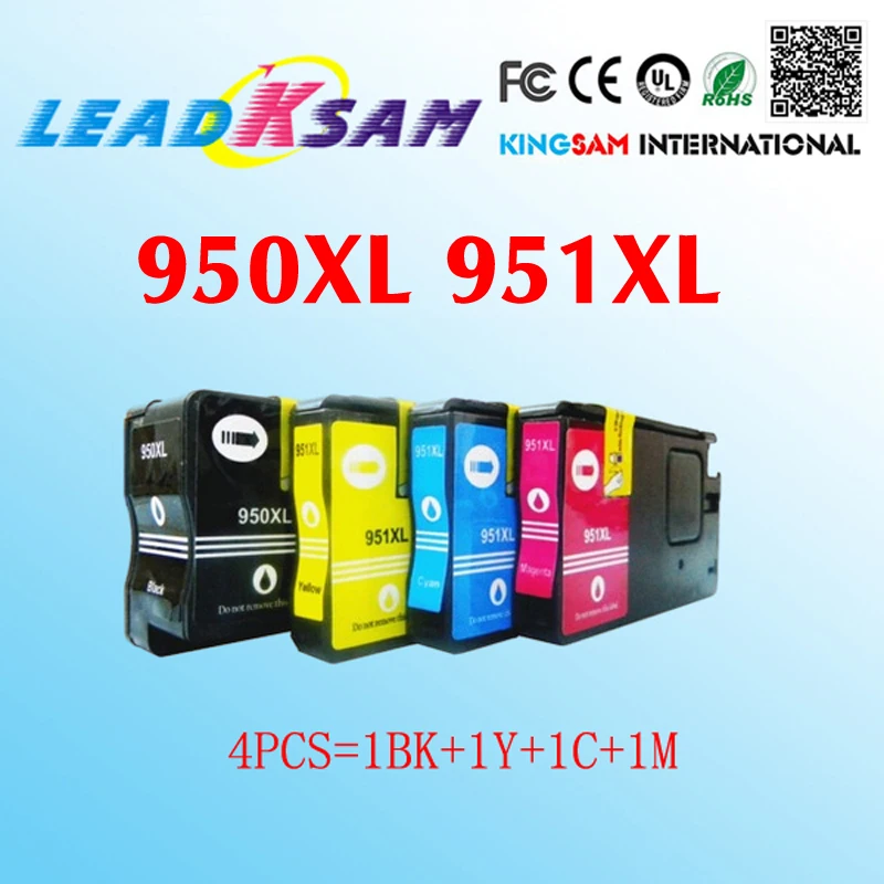 1 комплект чернильных картриджей совместимых с hp950XL 951XL 950 951 Officejet Pro 8100 8600 8630 8640 8610