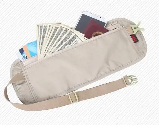 Новый тонкий мини скрытый поясной пакет с защитой от кражи дышащая поясная сумка