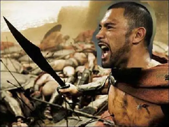 S0706 фильм Спарта 300 воинов пистолет металлический меч с кожаным ножом 1:1 Реплика 31