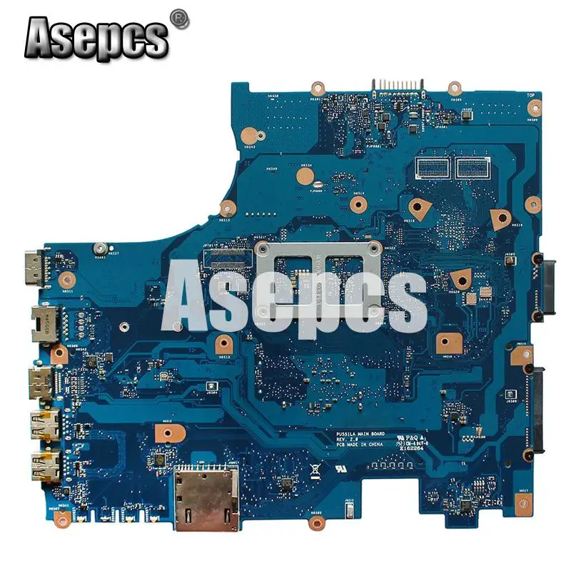Asepcs PU551LA материнская плата для ноутбука For Asus PU551L PU551LD тест оригинальная I7 4500