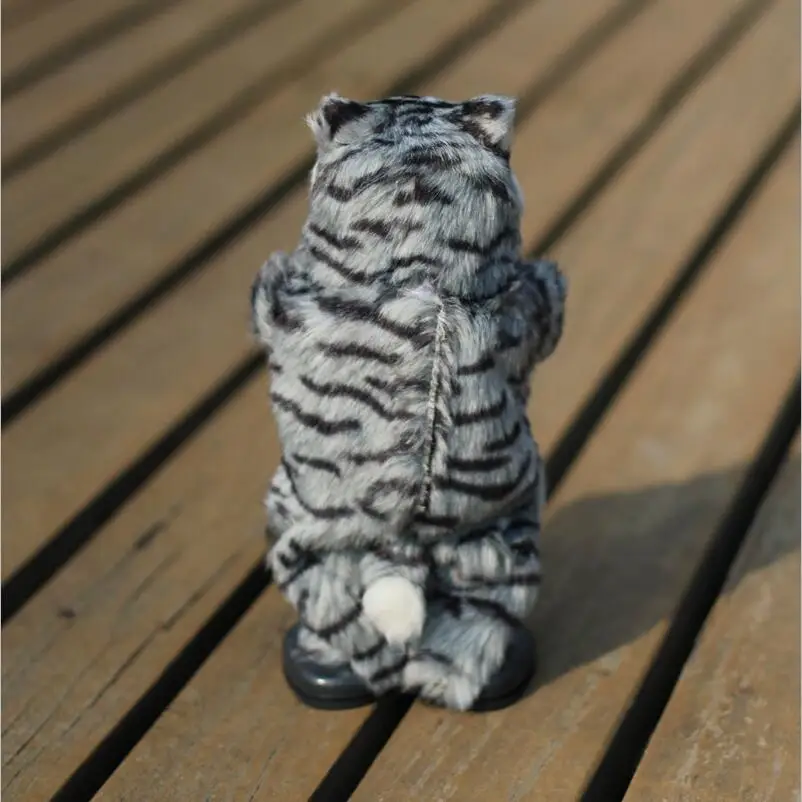 

1pc Cute Simulation Cat Electric Yellow Cat Singing And Dancing Cat Doll Gift Kids Interactive Toys/30cm