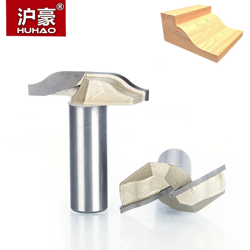 

HUHAO 1pc 1/2" Shank CNC Woodworking Tools Door Mould Knife For Wood Carbide Engraving Milling Cutter For MDF Hard Wood