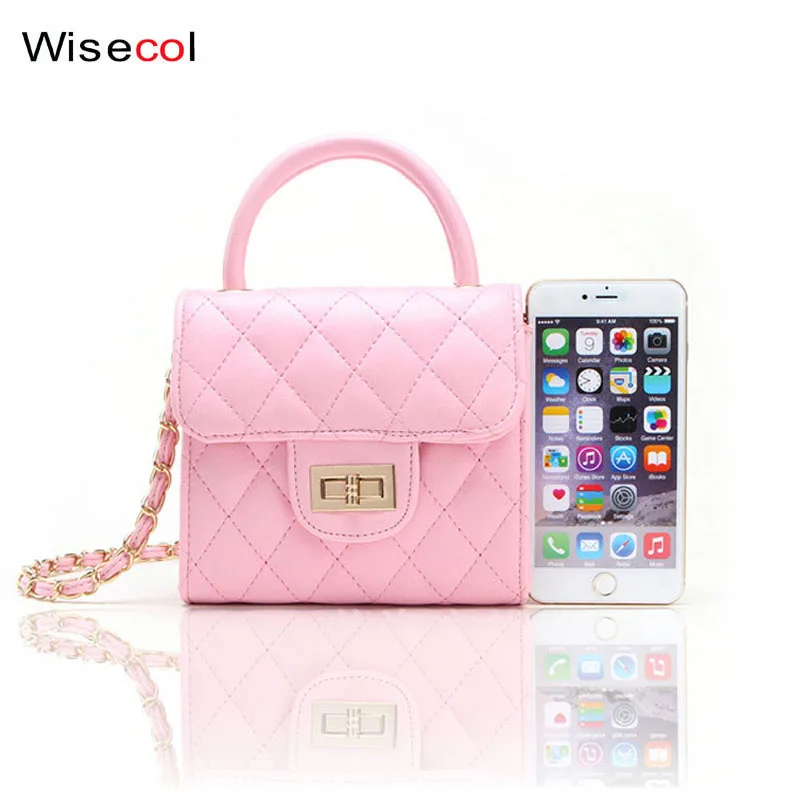 WISECOL Новая Милая Мини сумка-мессенджер детская модная сумка PU водонепроницаемая женская детская мода аксессуары