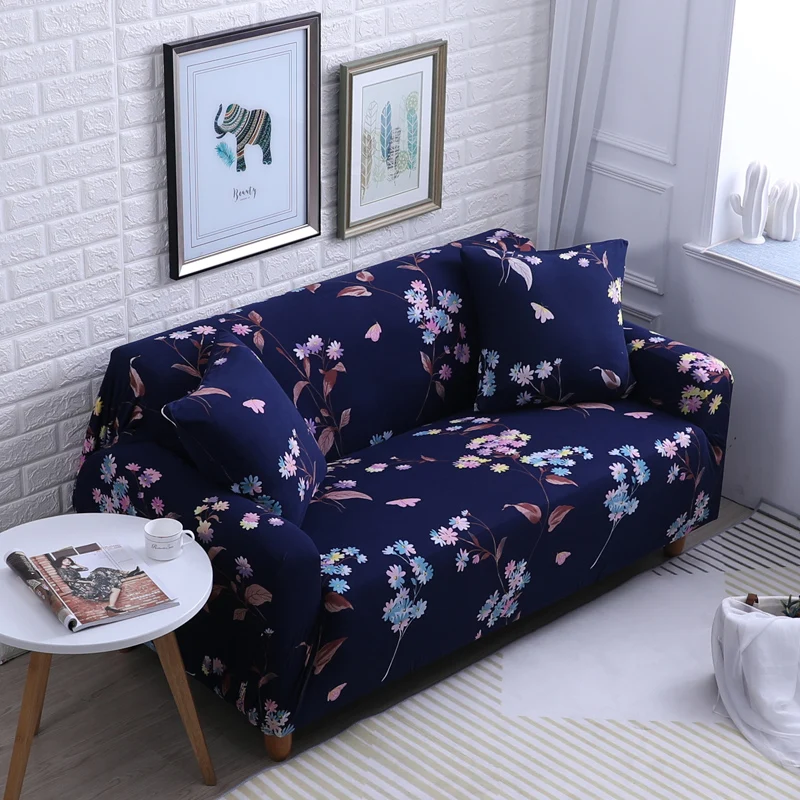 Однотонный чехол для дивана на 1/2/3/4 сиденья современный эластичный из спандекса