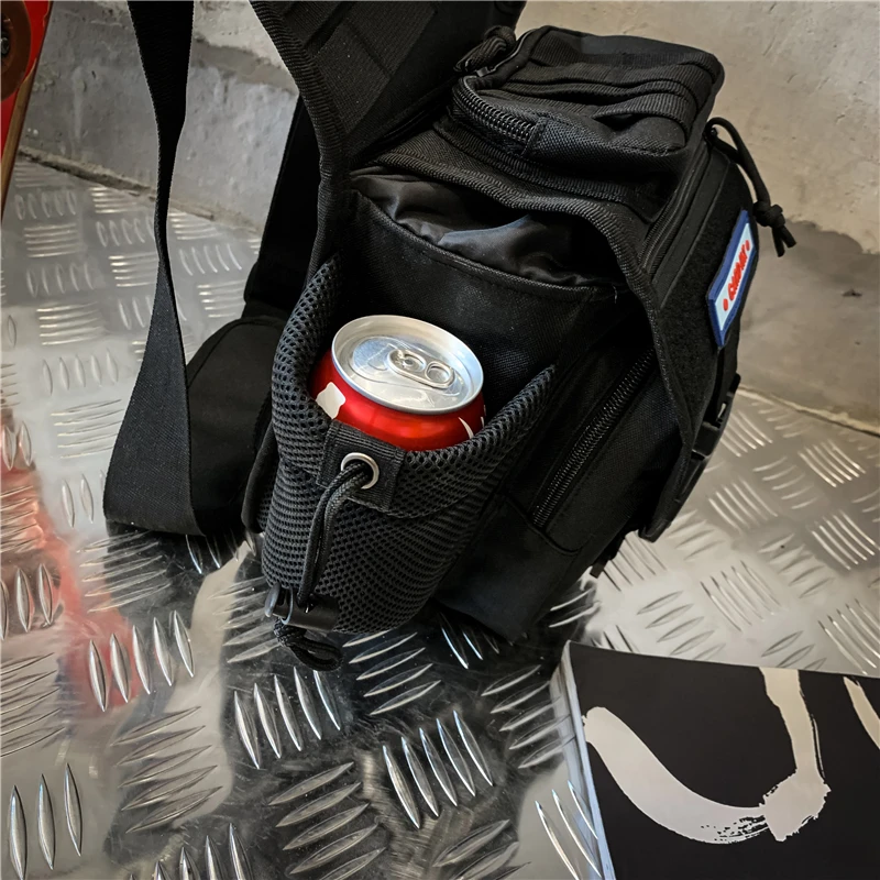 Мужская спортивная сумка на плечо тактическая из ткани Оксфорд с карманами