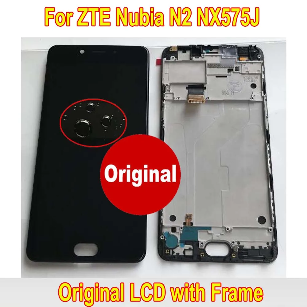 100% оригинальный датчик рабочего стекла для ZTE Nubia N2 NX575J ЖК дисплей кодирующий
