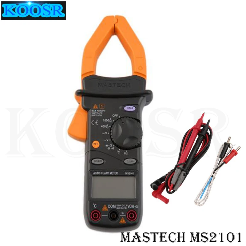 MASTECH MS2101 Ручной цифровой мультиметр Авто Диапазон AC DC Емкость Сопротивление тока Частота Клещи для измерения напряжения
