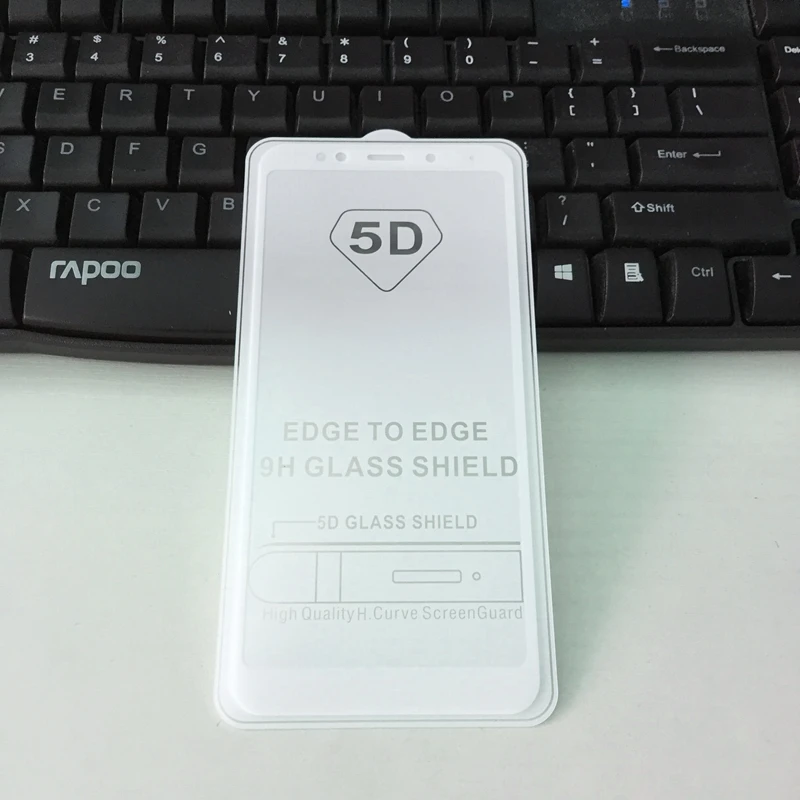 5D полное клейкое покрытие закаленное стекло Xiaomi Redmi 5 Plus Защитная пленка для
