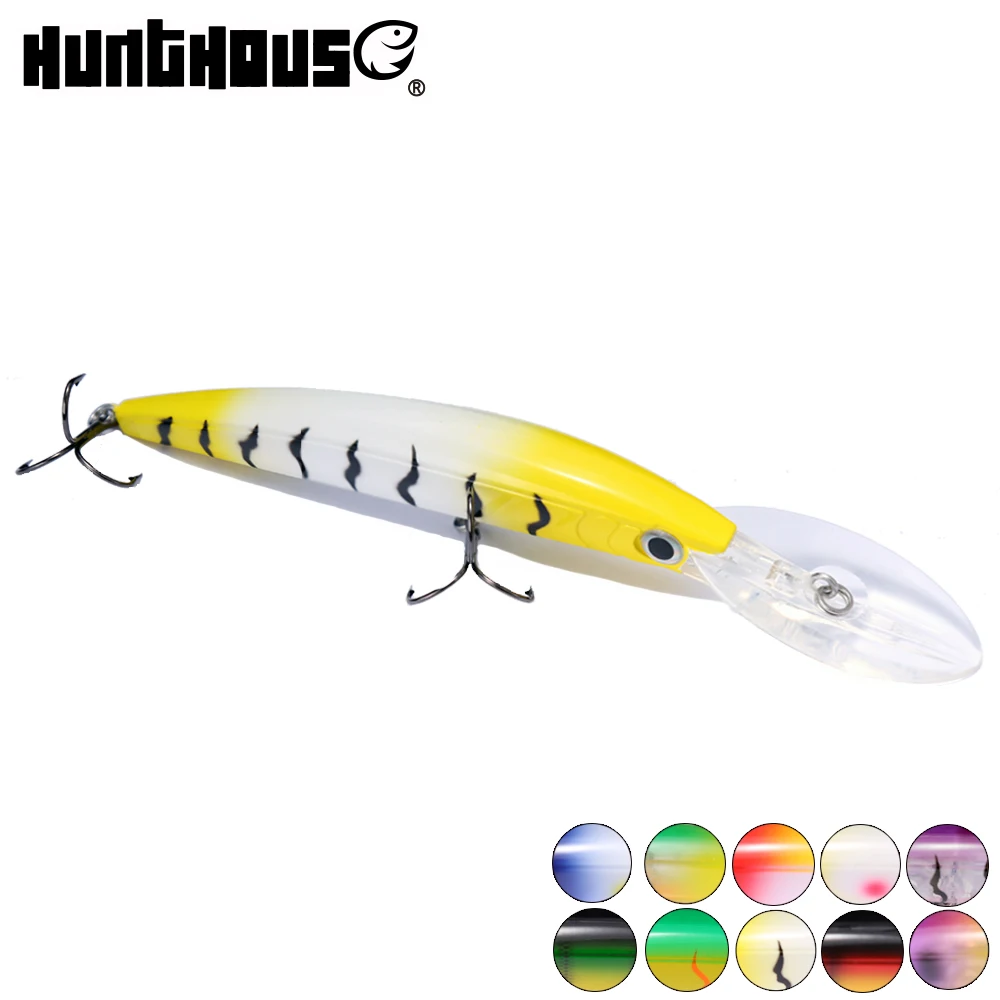 Рыболовный вобер Hunthouse Хрустальный гольян блесна для ловли окуня плавающая