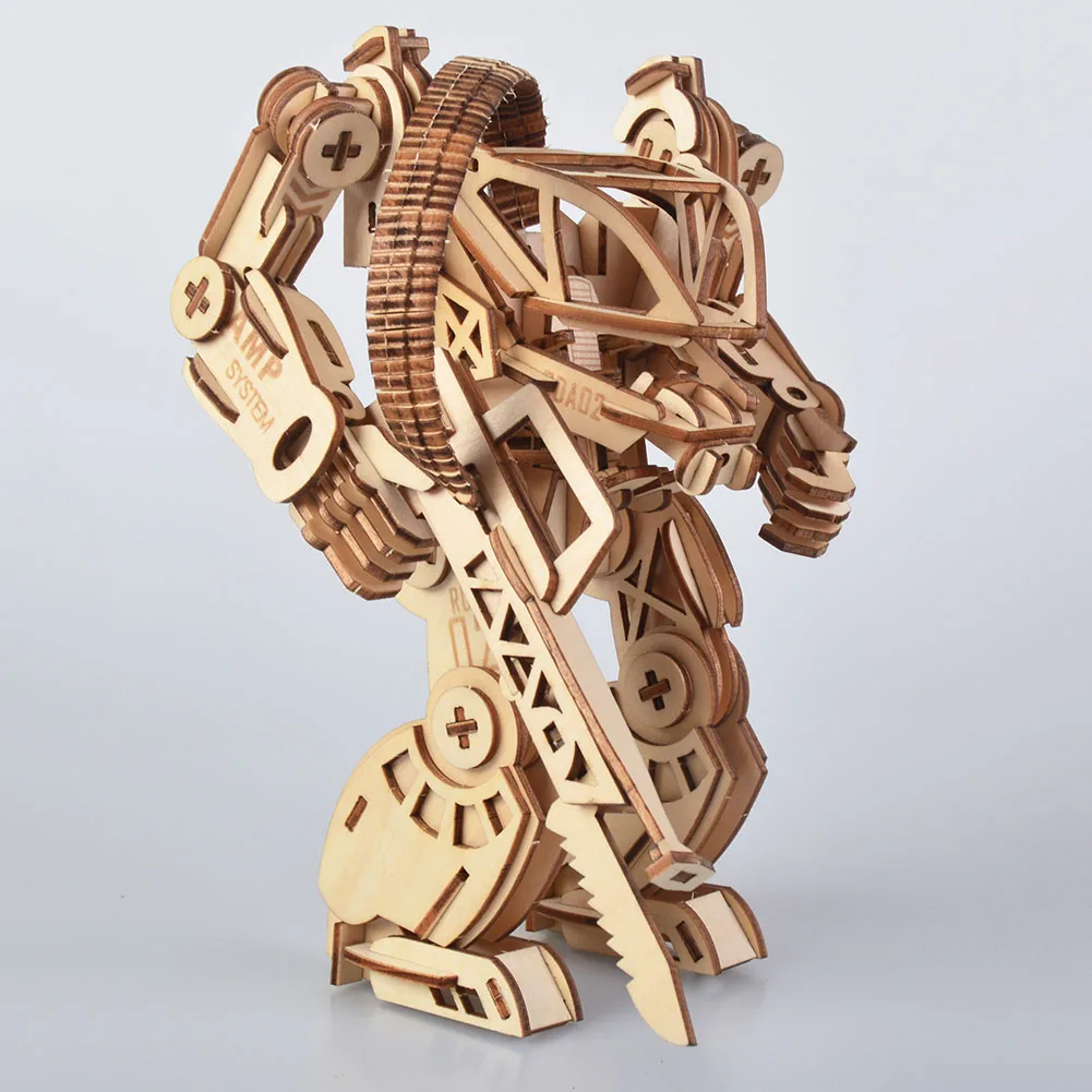 3 D мультяшный деревянный пазл Самосборная игрушка детский подарок набор для