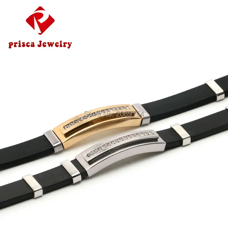 Мужской золотой браслет очаровательные ювелирные изделия магнитный серебряный