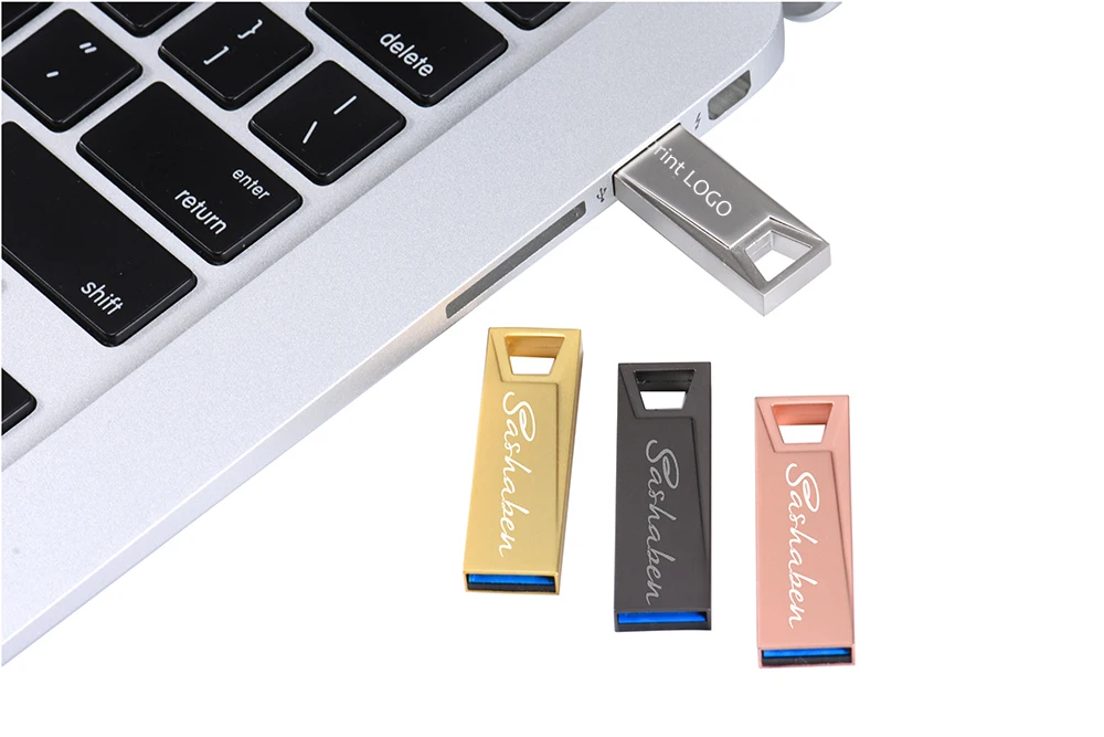 JASTER USB 2,0 Водонепроницаемый металлический USB флеш-накопитель 128 Гб 64 ГБ 32 ГБ 16 ГБ USB флешка металлическая ручка-накопитель реальная емкость(5 шт., Пользовательский логотип