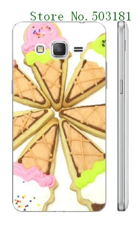 Vcustom 2016 Новинка Красочные Блестящий Мороженое Белый Жесткий чехлы для Samsung Galaxy Grand
