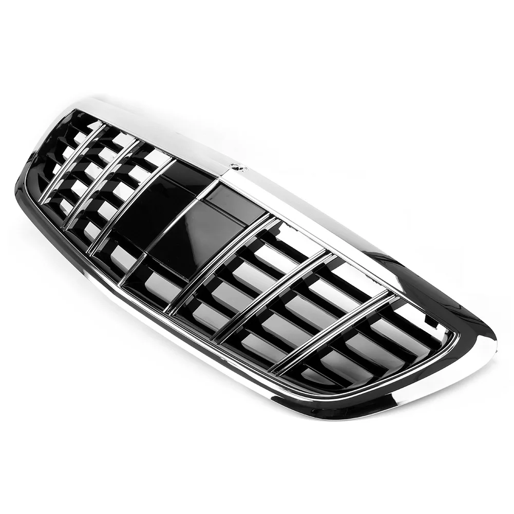 Передняя решетка гриль W222 S350 S400 S500 для Mercedes Benz S Class Maybach 2014 2015 2016 2017 2018 14 15 16 17 18 Chrome